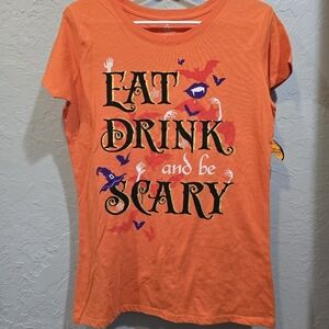 Eat Drink And Be Scary New With Tags Women Tshirt